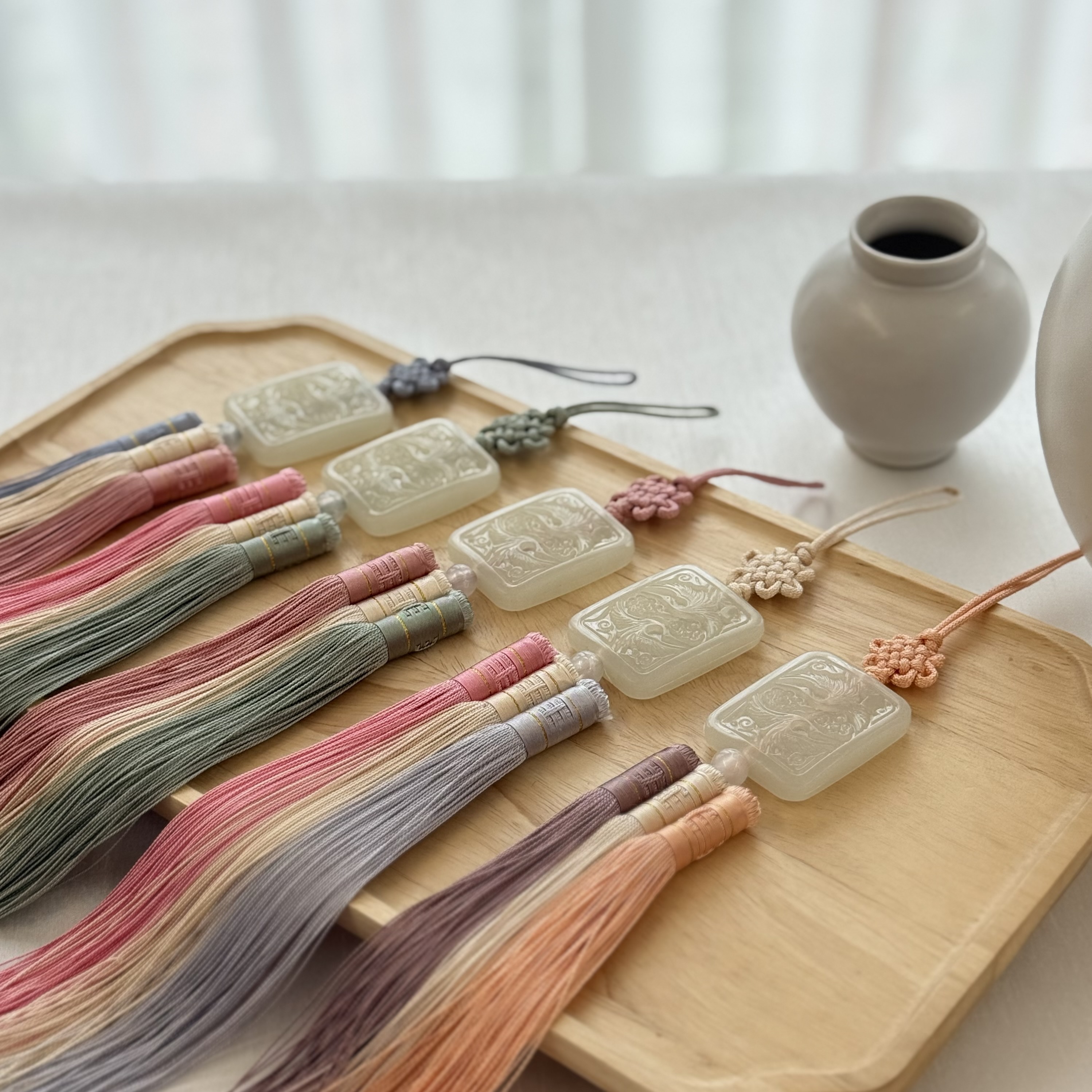 삼색노리개 예단 보자기 혼주 한복 장식용 명절 : 단디보자기