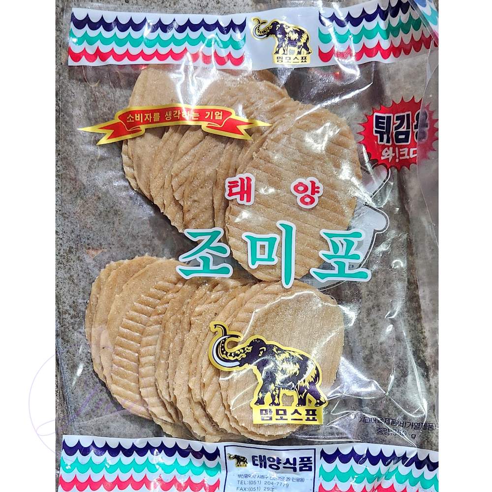 지아오 조미쥐포 태양식품 튀김용 350g x20p 마른안주쥐포 호프집마른안주 : 지아오유통