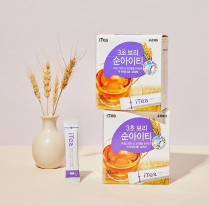 순아이티 3초보리차 30포 유기농100 아이 무카페인 세척 볶은 보리 원액 분말 차 : 푸르메다