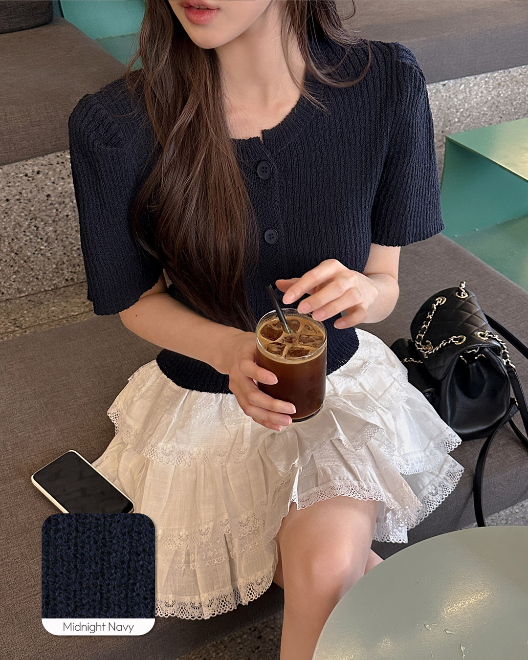 [메이빈스]와니 반팔 니트 가디건 : 메이빈스