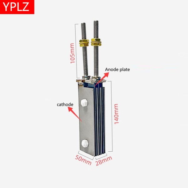 백금 전극 그룹, 코팅 티타늄 기판 3개의 양극 및 음극 : 고운할머니상회