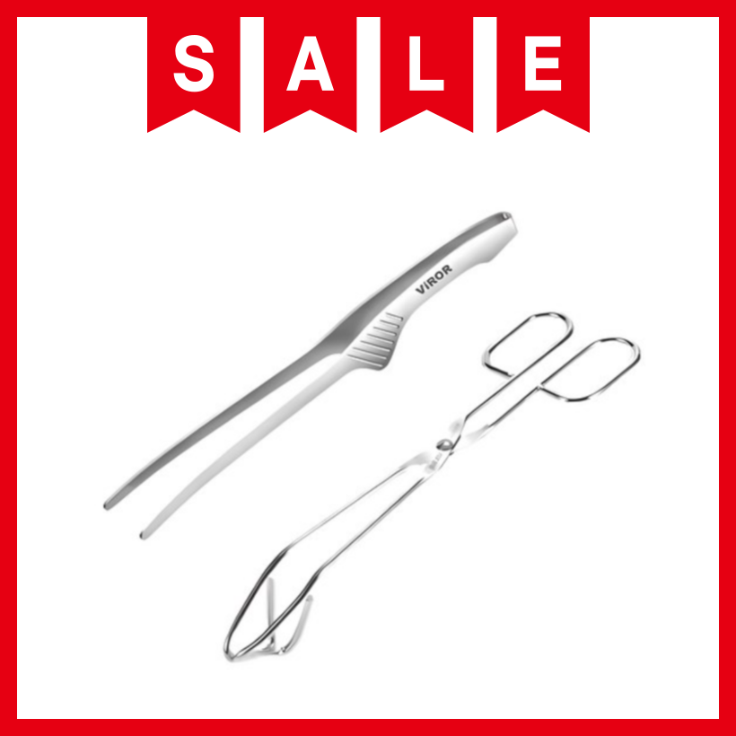 비로르 304 스텐 핀셋 주방 집게 + 삼각 가위 고기 요리 집게, 단일 색상 + 단일 색상, 1세트 상세사진 1