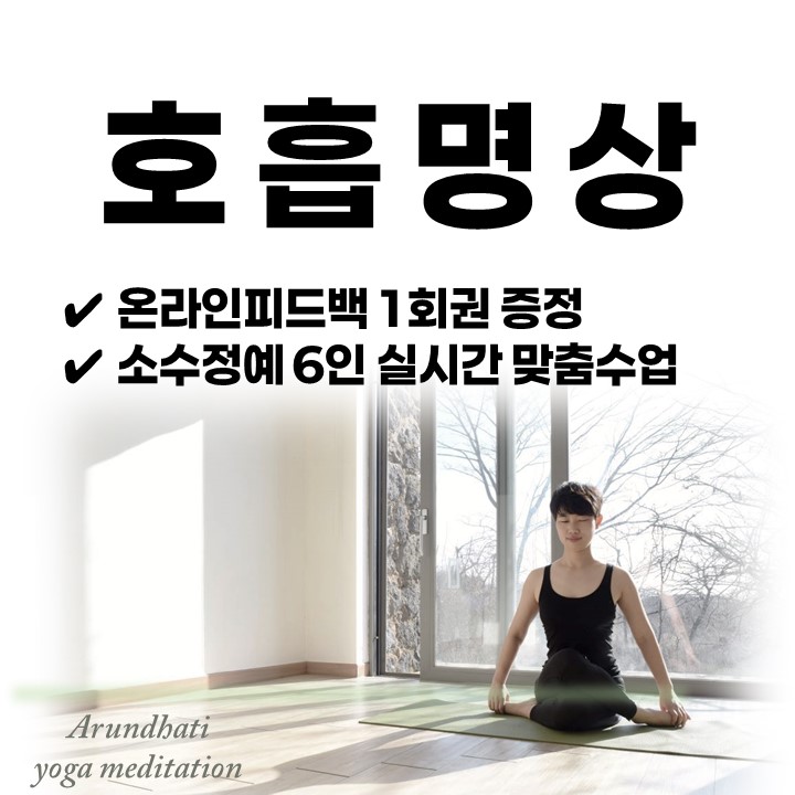 온라인 호흡명상 스트레스 우울 불안 마음챙김 아룬다티
