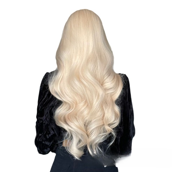 가발 여성 백금 긴 곱슬머리 전체 후드 : 미쭈상회