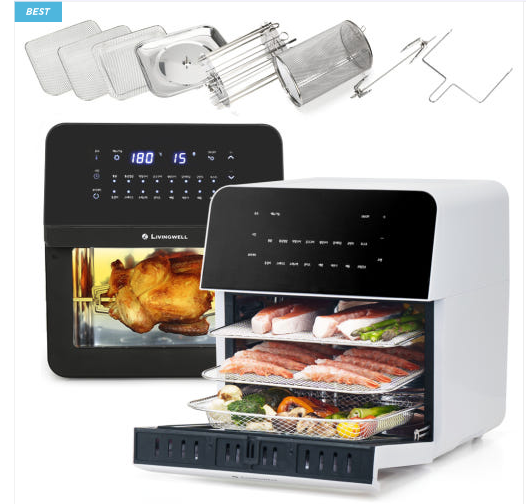 리빙웰 스텐 에어프라이어 대용량 16리터 AF16, 화이트, AF16 상세사진 2