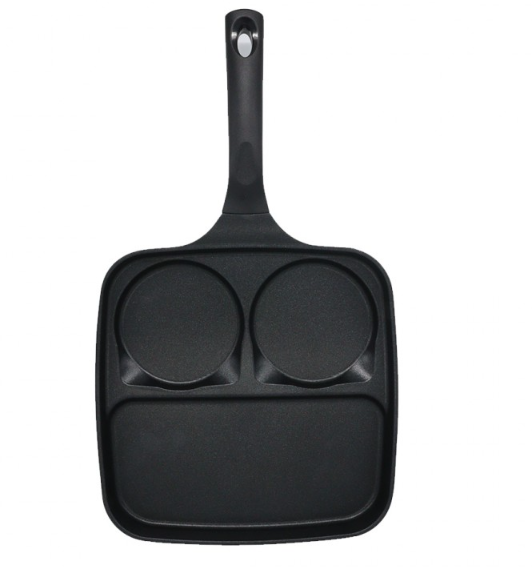 키친아트 휴브 3구 사각 인덕션 에그팬 : KJF