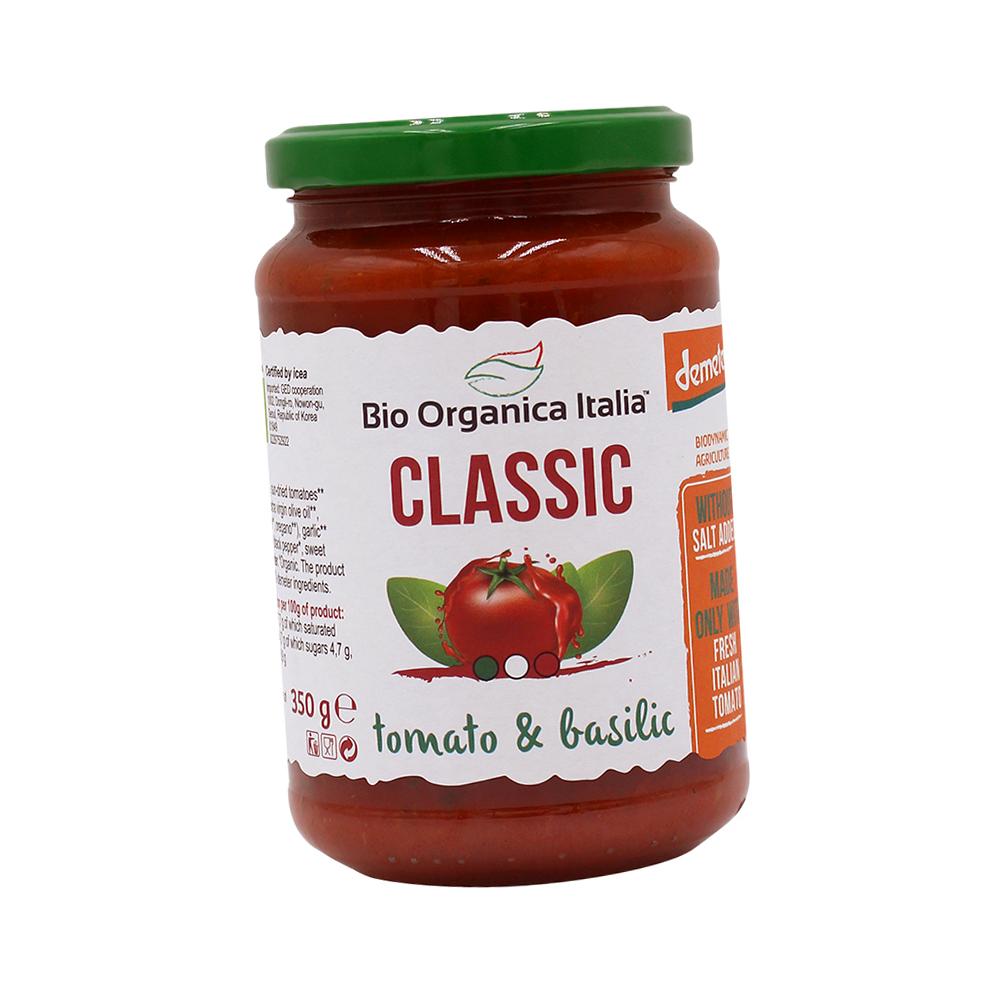 비오오가닉 유기농 바질 파스타 소스 350g 이탈리안 : 유정상회