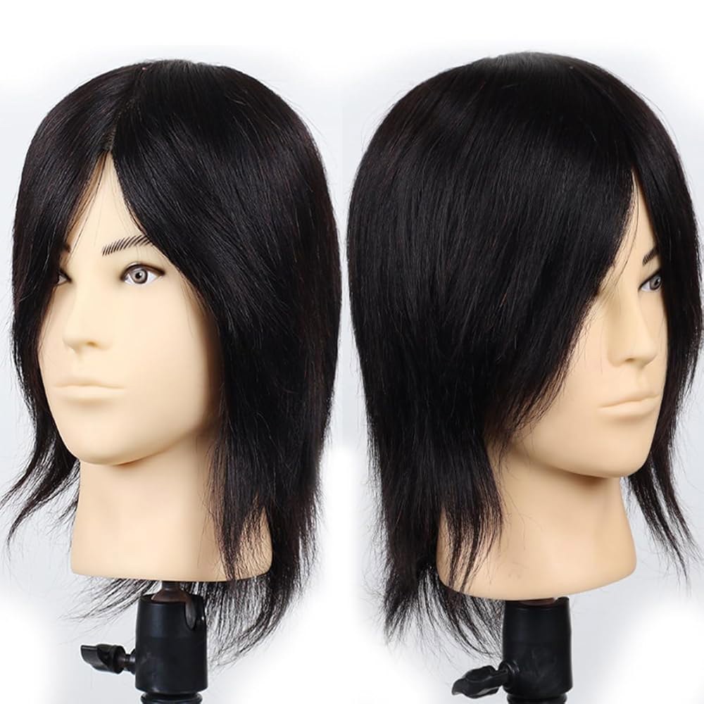 남성 마네킹 트레이닝 , 미용사를 위한 100 휴먼 헤어, 헤어 스타일링 및 연습을 스타일리스트, 코스메틱리스트, 이발소 12인치 클래식... 